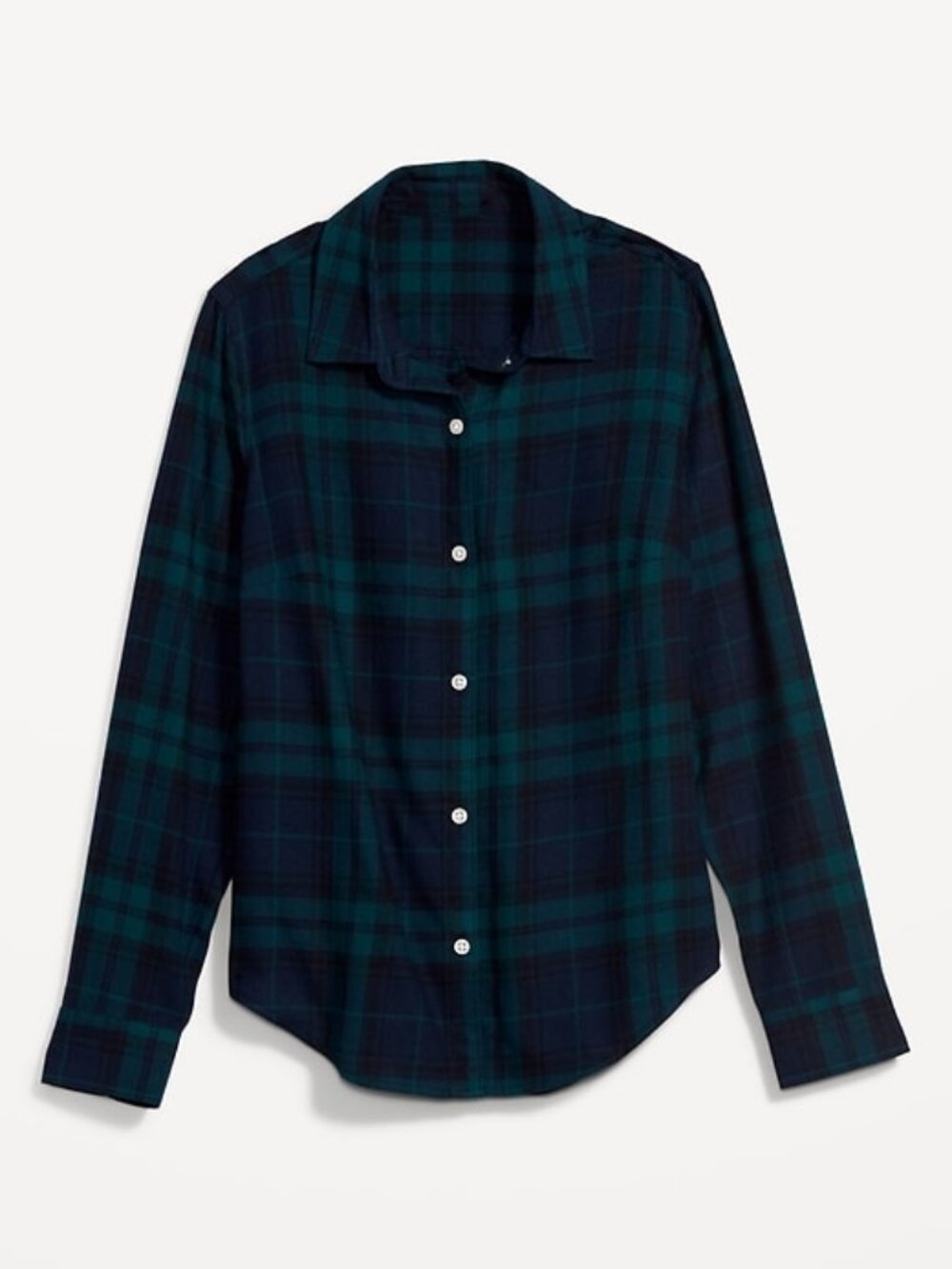NWOT OLD NAVY the classic flannel shirt in black watch (XL tall)